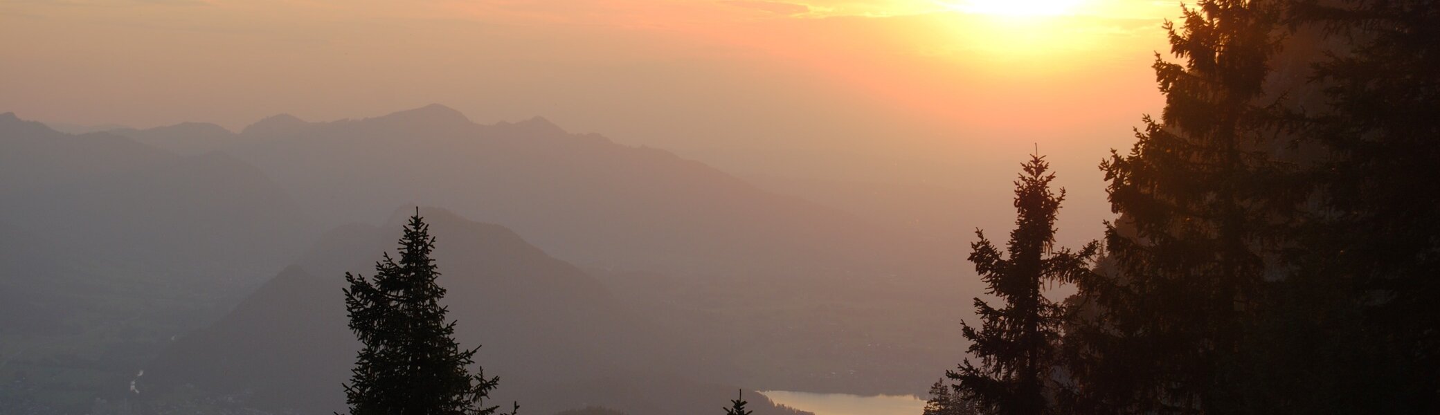 © (DAV Gangkofen) Sonnenuntergang über dem Lechtal