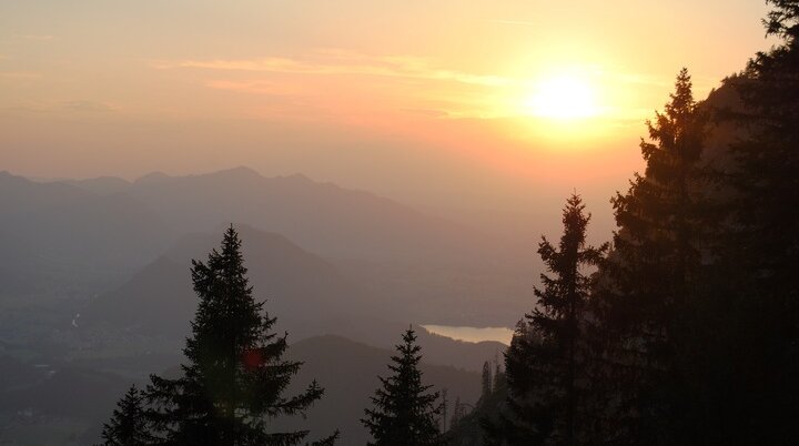 © (DAV Gangkofen) Sonnenuntergang über dem Lechtal