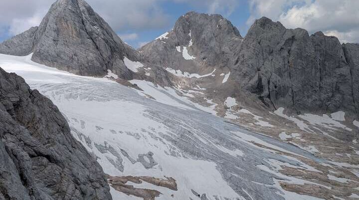© „Blick auf den Gosaugletscher vom Amon-Klettersteig aus“ -Martin Götz