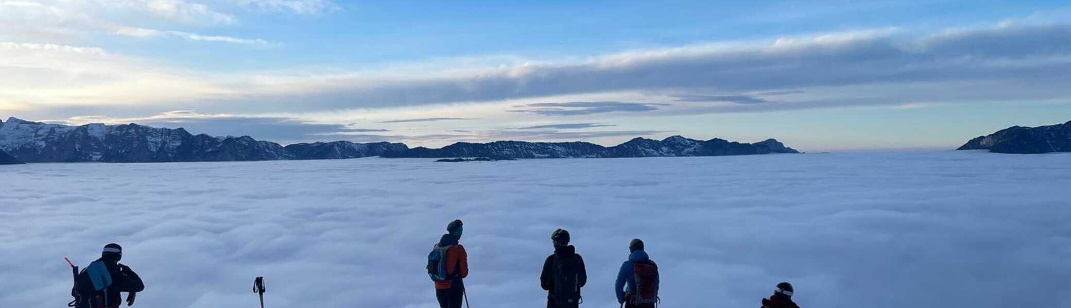 © (DAV-Gangkofen) Abendstimmung übern Wolkenmeer